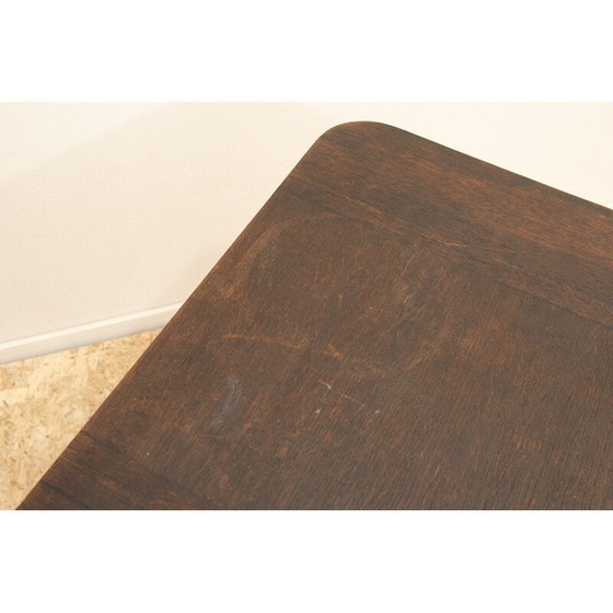 Image 1 of Table basse vintage Art Déco en hêtre et noyer, Tchécoslovaquie 1930