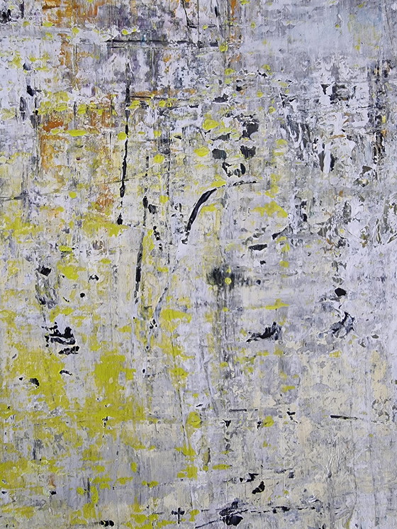 Image 1 of Frances Eckhardt - Peinture abstraite 80X80 cm + cadre No 202308-02