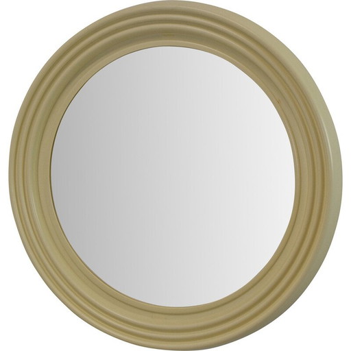 Miroir rond mural du milieu du siècle, Tchécoslovaquie années 1960