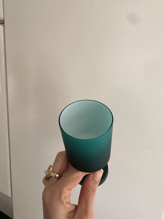 Image 1 of Carlo Moretti 1970's Murano Glass Wine Glass x 6