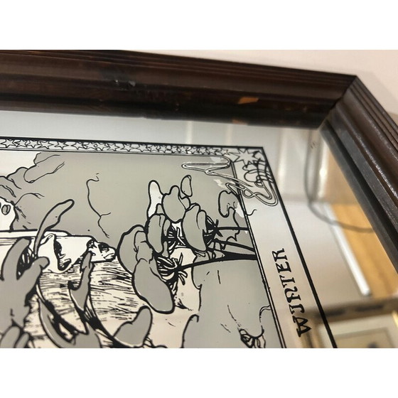 Image 1 of Miroir vintage d'Alphonse Mucha, 1970