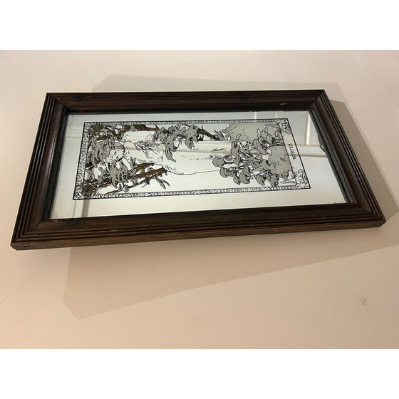 Image 1 of Miroir vintage d'Alphonse Mucha, 1970