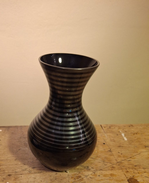 Vase Art Déco Verre Hyalite