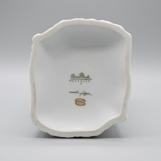 Image 1 of Vase Brutaliste Martin Freyer Rosenthal Studio-Linie Bisque Porcelaine Relief Duo