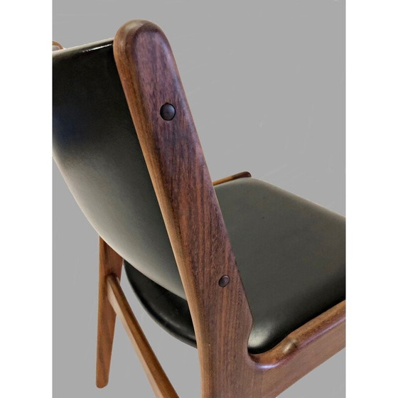 Image 1 of Ensemble de 6 chaises vintage en teck par Erik Buch pour Oddense Maskinsnedkeri, 1960