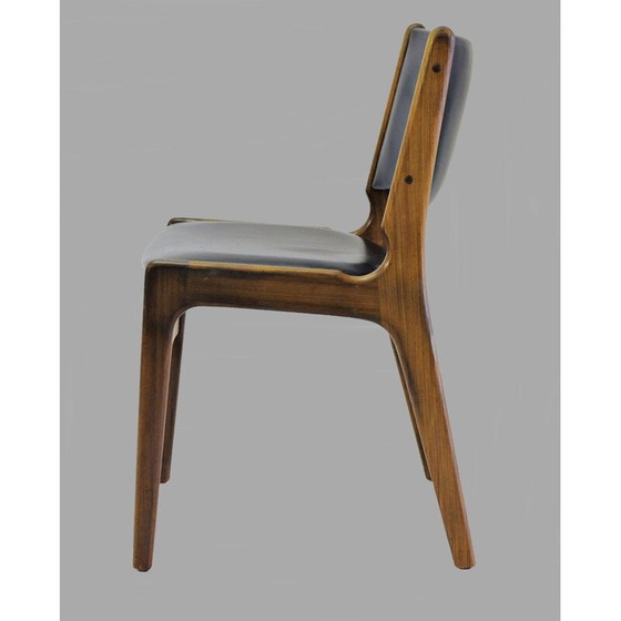 Image 1 of Ensemble de 6 chaises vintage en teck par Erik Buch pour Oddense Maskinsnedkeri, 1960