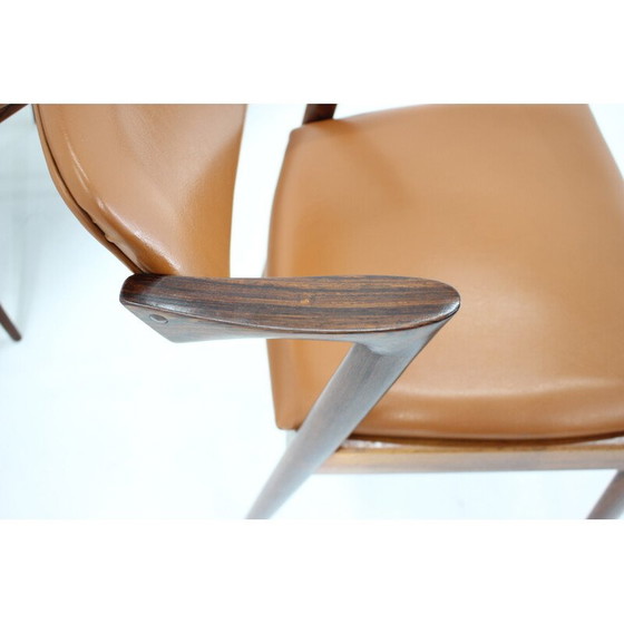 Image 1 of Ensemble de 4 chaises de salle à manger vintage modèle 42 en bois de rose par Kai Kristiansen, 1960s