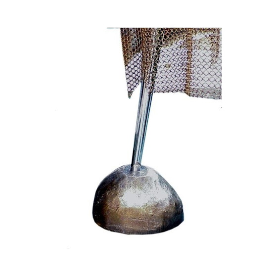 Image 1 of Lampadaire vintage scultura Ecate Toni Cordero Artemide bronze et cotte de mailles 1990