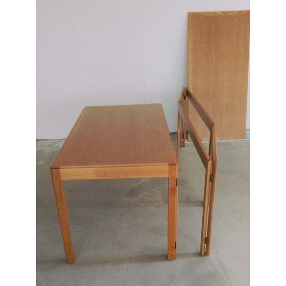 Image 1 of Bureau pliant vintage en chêne par Fredericia Stolefabrik Børge Mogensen, Danemark 1971