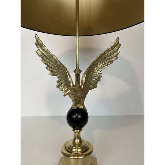 Image 1 of Lampe vintage à aigle royal en bronze, France 1970