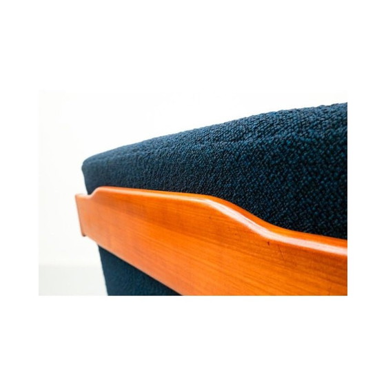 Image 1 of Paire de fauteuils bleus vintage par Melchiorre Bega, Italie 1950