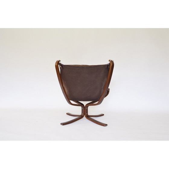 Image 1 of Fauteuil Falcon en contreplaqué de Sigurd Ressell pour Vatne Møbler, Norvège 1970