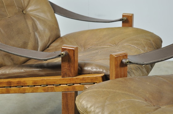 Image 1 of Bruksbo / Vintage Hunter Safari Easy Chairs (2) / Torbjørn Afdal / Norvège 1960S