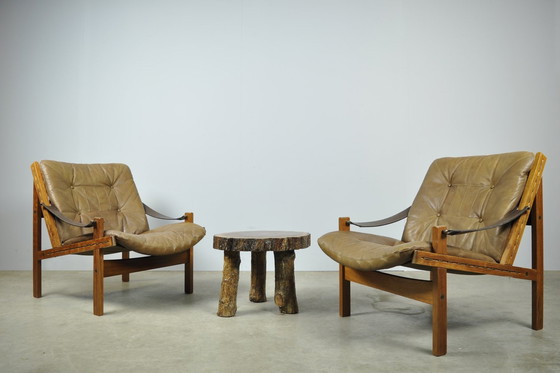 Image 1 of Bruksbo / Vintage Hunter Safari Easy Chairs (2) / Torbjørn Afdal / Norvège 1960S
