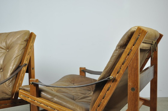Image 1 of Bruksbo / Vintage Hunter Safari Easy Chairs (2) / Torbjørn Afdal / Norvège 1960S