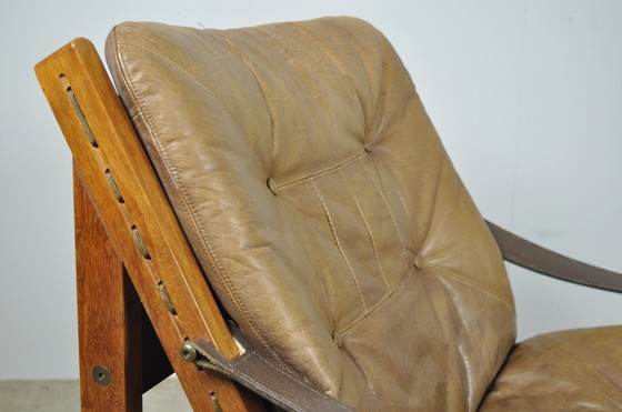 Image 1 of Bruksbo / Vintage Hunter Safari Easy Chairs (2) / Torbjørn Afdal / Norvège 1960S