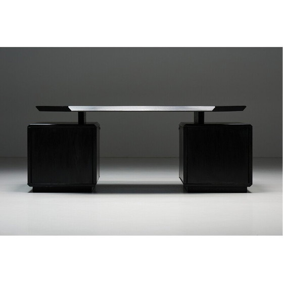 Image 1 of Bureau vintage en orme B40 par Pierre Chapo, France 1970