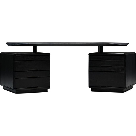 Image 1 of Bureau vintage en orme B40 par Pierre Chapo, France 1970