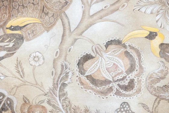 Image 1 of Toile Peinte Représentant Des Toucans. Travail Contemporain.