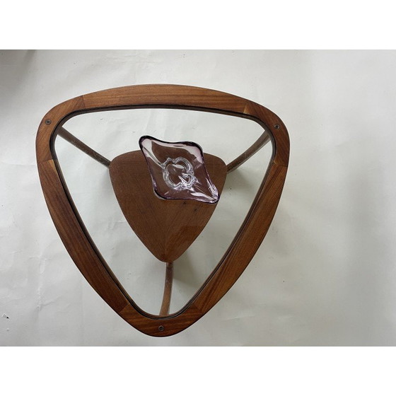 Image 1 of Table basse vintage en teck et verre, UK 1970