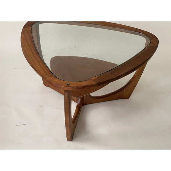 Image 1 of Table basse vintage en teck et verre, UK 1970