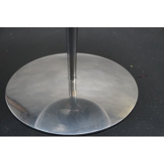 Image 1 of Chaise champagne vintage en verre acrylique et aluminium par Estelle et Erwin Laverne, 1970