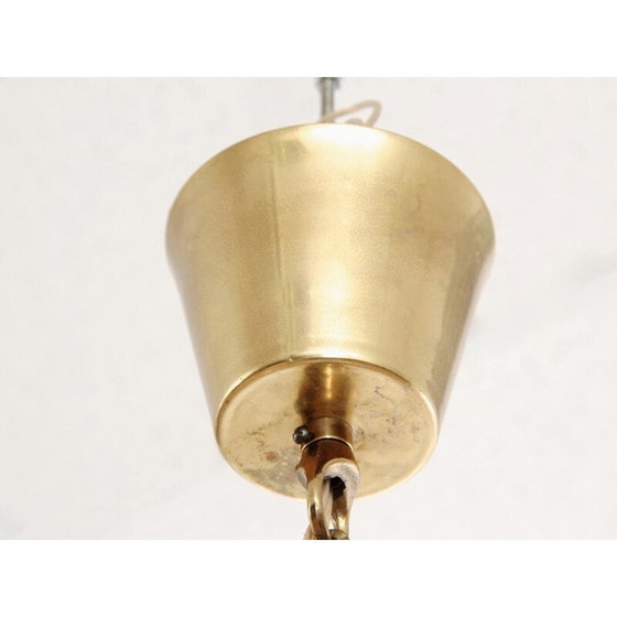 Image 1 of Lampe suspendue scandinave vintage en cristal par Carl Fagerlund - 1960s