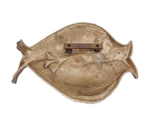 Image 1 of Sculpture Murale Poisson En Bronze Chrystiane Charles Pour Maison Charles 1970