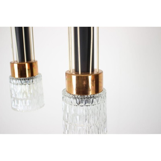 Image 1 of Lustre vintage en métal par Drukov, Tchécoslovaquie 1970