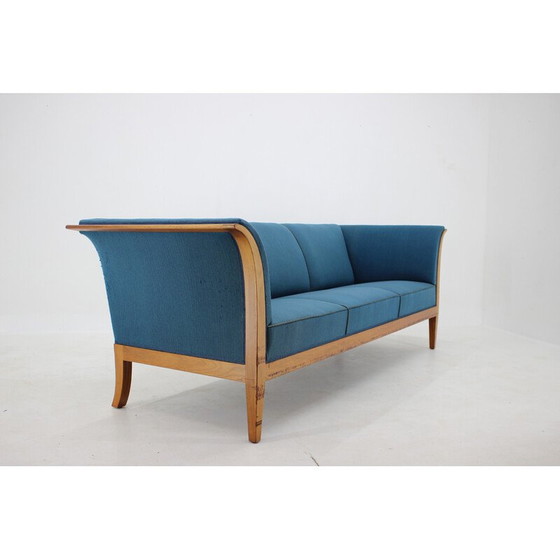 Image 1 of Canapé 3 places vintage en acajou par Frits Henningsen, Danemark 1940