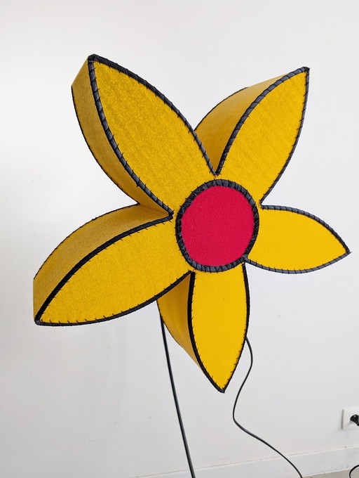 Lampe à fleurs Pop-Art 1980