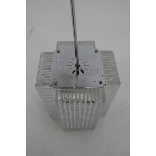 Lampe suspendue en verre du milieu du siècle, Tchécoslovaquie, années 1970