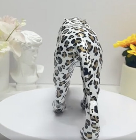 Image 1 of Sculpture léopard - Décoration élégante et moderne