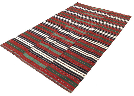 Original Modern Style Kilim Deko Design 257 X 165 Cm Top Condition