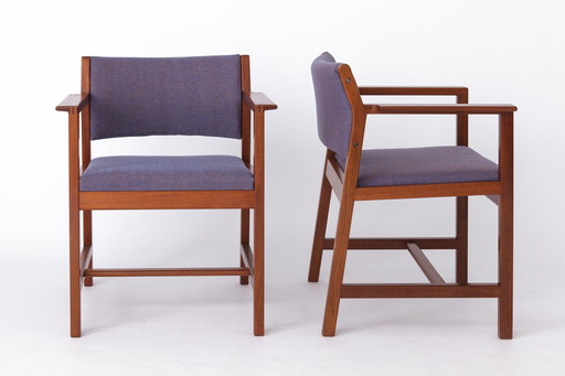 2 Fauteuil Vintage Børge Mogensen 1960S Pour Fredericia Stolefabrik