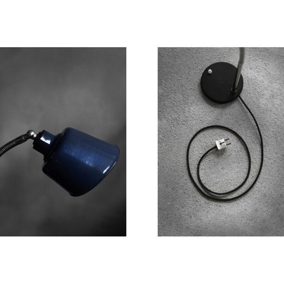 Image 1 of Lampe de bureau industrielle vintage en métal, Pologne 1950