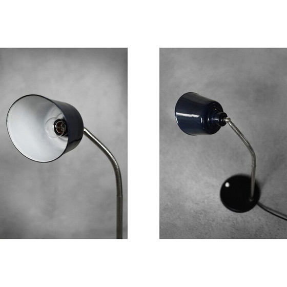 Image 1 of Lampe de bureau industrielle vintage en métal, Pologne 1950