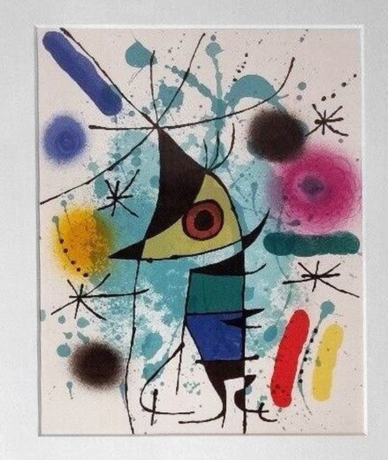 Image 1 of Lithographie Originale • Poisson Surréaliste • Joan Miró • 1960