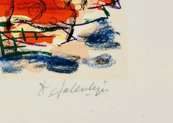 Image 1 of Kees Salentijn - Sérigraphie poisson rouge