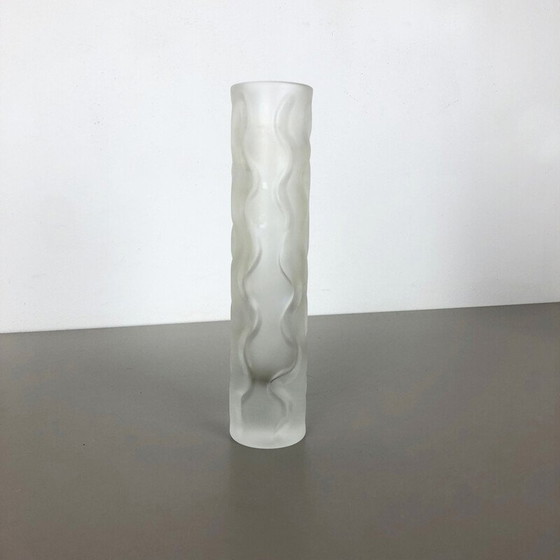 Image 1 of Vase vintage en verre soufflé à la bouche par Peill et Putzler, Allemagne 1970