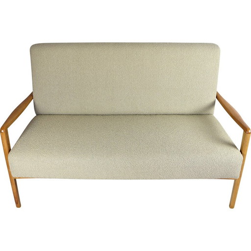 Canapé vintage beige à boucles, 1970