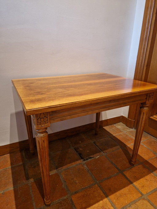 Set Of 2 Side Tables French Louis Xvi Style Walnut Tables