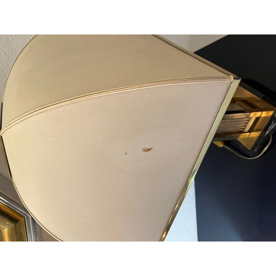 Image 1 of Paire de lampes vintage en laiton et verre par Romeo Rega, Italie 1970