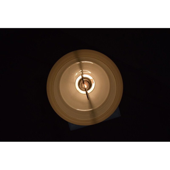 Image 1 of Lustre réglable en verre et métal, Tchécoslovaquie 1970