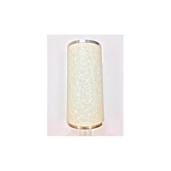 Image 1 of Lampadaire vintage en verre blanc à 2 lumières, 1970