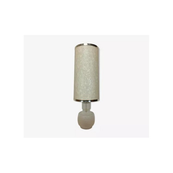 Image 1 of Lampadaire vintage en verre blanc à 2 lumières, 1970