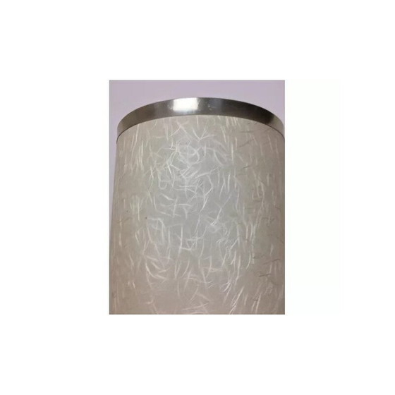 Image 1 of Lampadaire vintage en verre blanc à 2 lumières, 1970