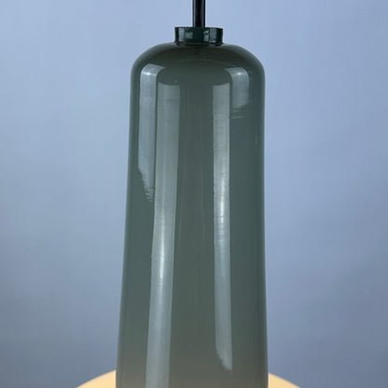 Image 1 of Lampe pendante en verre opalin gris Kreta For Holmegaard By Jacob Bang