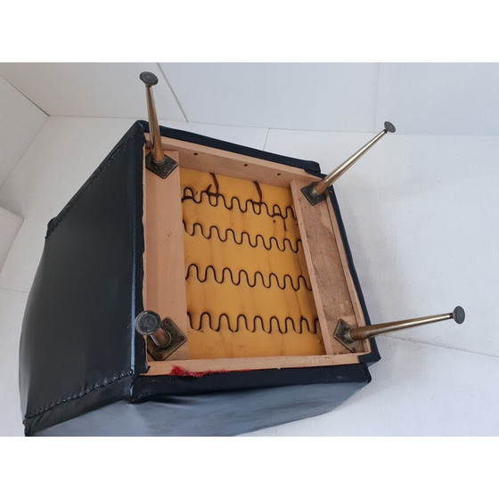 Image 1 of Fauteuil vintage en skaï et tissu, 1960