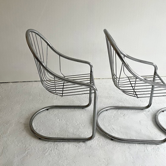 Image 1 of 4 Chaises chrome